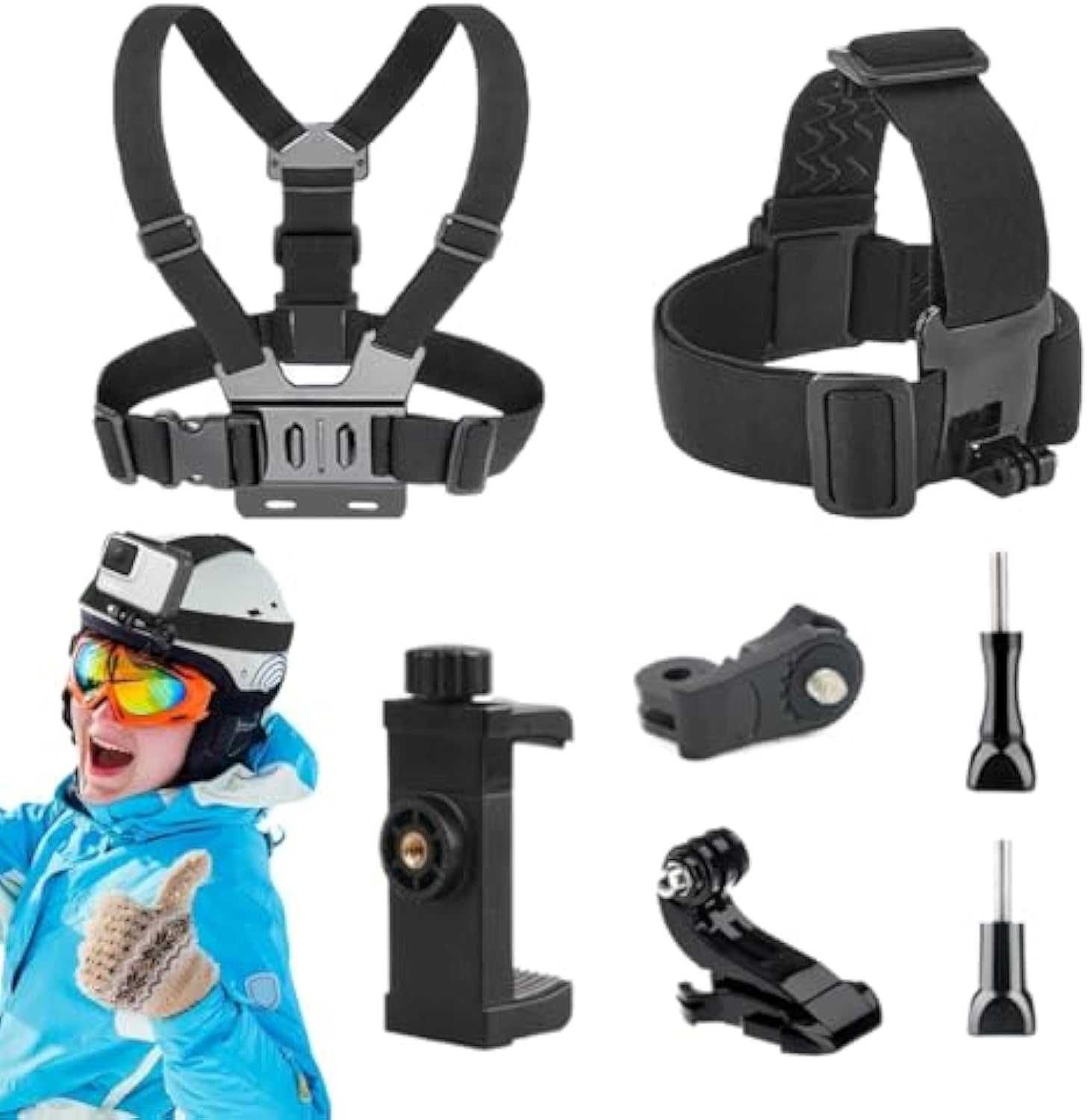 Комплект GoPro 9 нагръдник, стойка за телефон 360 адаптер за стойка