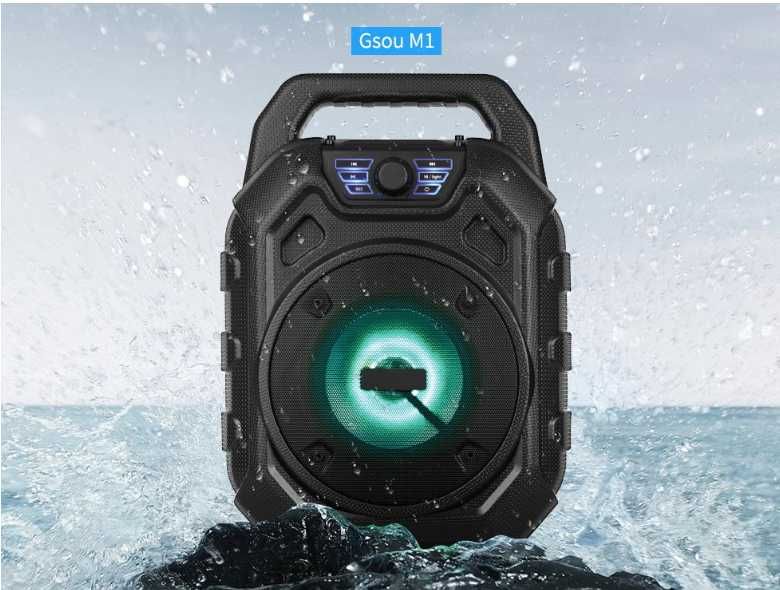 GSou М1  Колонка Громкоговоритель Караоке 20W громкий и чистый звук