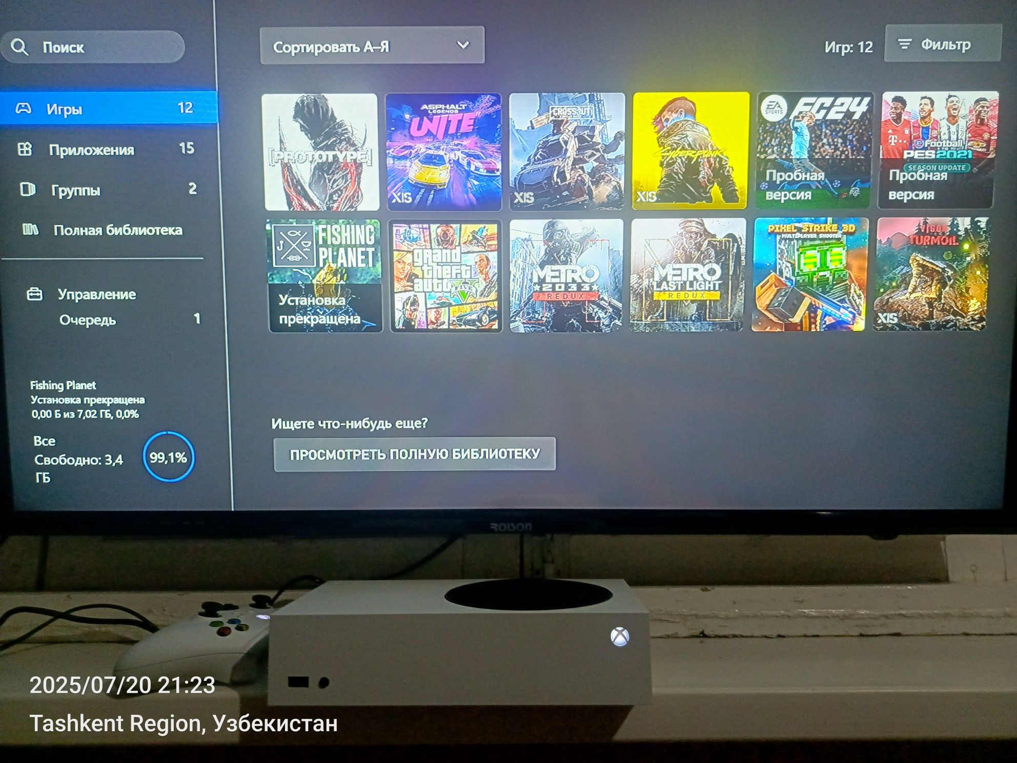 Xbox Series S 500 SSD в идеальном состоянии с играми