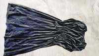 Платье,велюр,красивого черного цвета