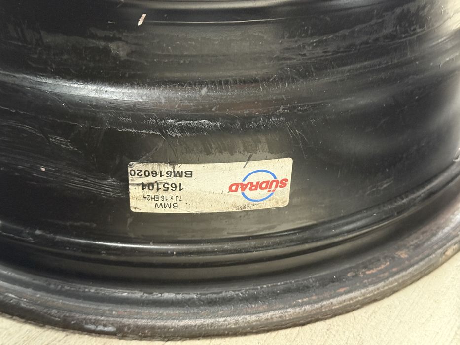 4бр. Железни 16” Джанти 5х120 за -BMW- 7Jx16EH2+,ET31 *100лв Комплект*