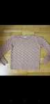 Pulover dama tricotat,  roz pal,mar M