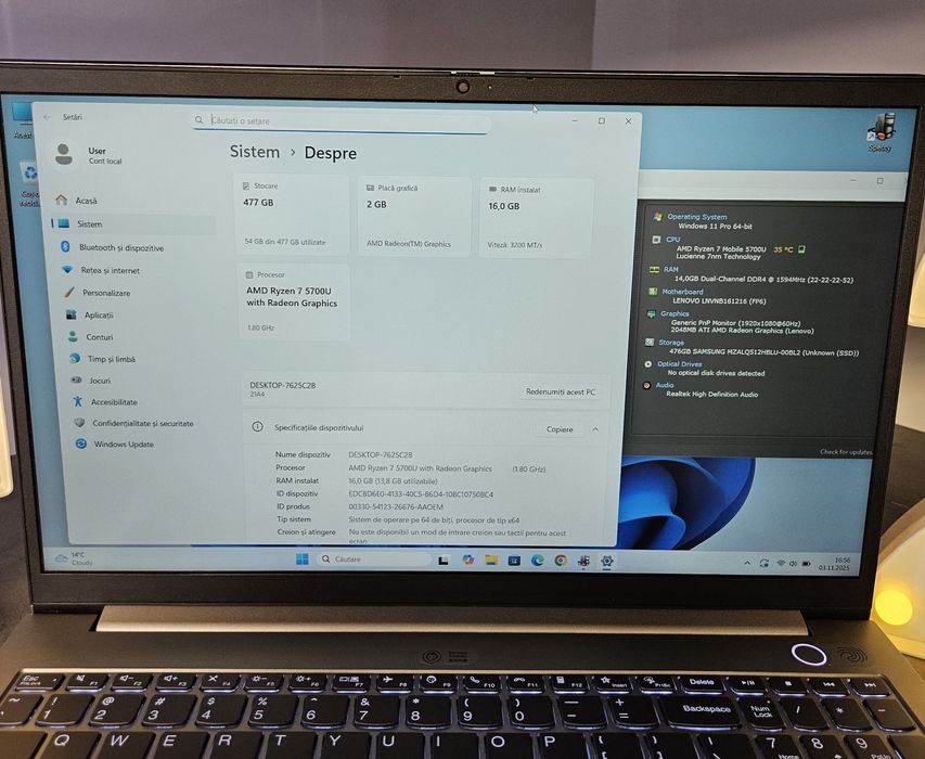 Amanet F28: Laptop Lenovo Thinkbook 15 G3 ACL (N)