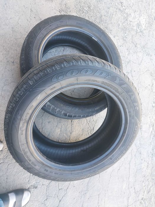 Шины GOOD'YEAR, б/у пара размер 255/55/R19 M+S всесезонные, недорого.