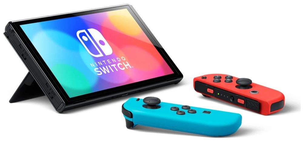 Nintendo Switch OLED - Neon Red & Neon Blue