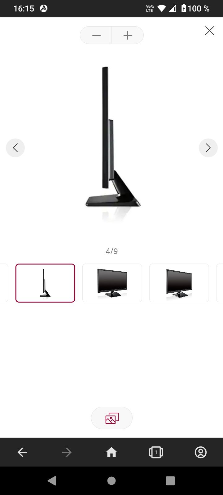 monitor led LG 18,5 inches