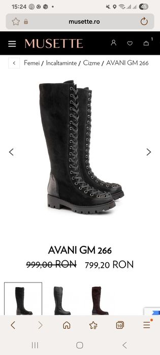 Cizme MUSETTE Avani GM 266