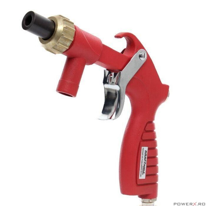 Pistol pentru sablat cu furtun care aspira nisipul direct din galeata,