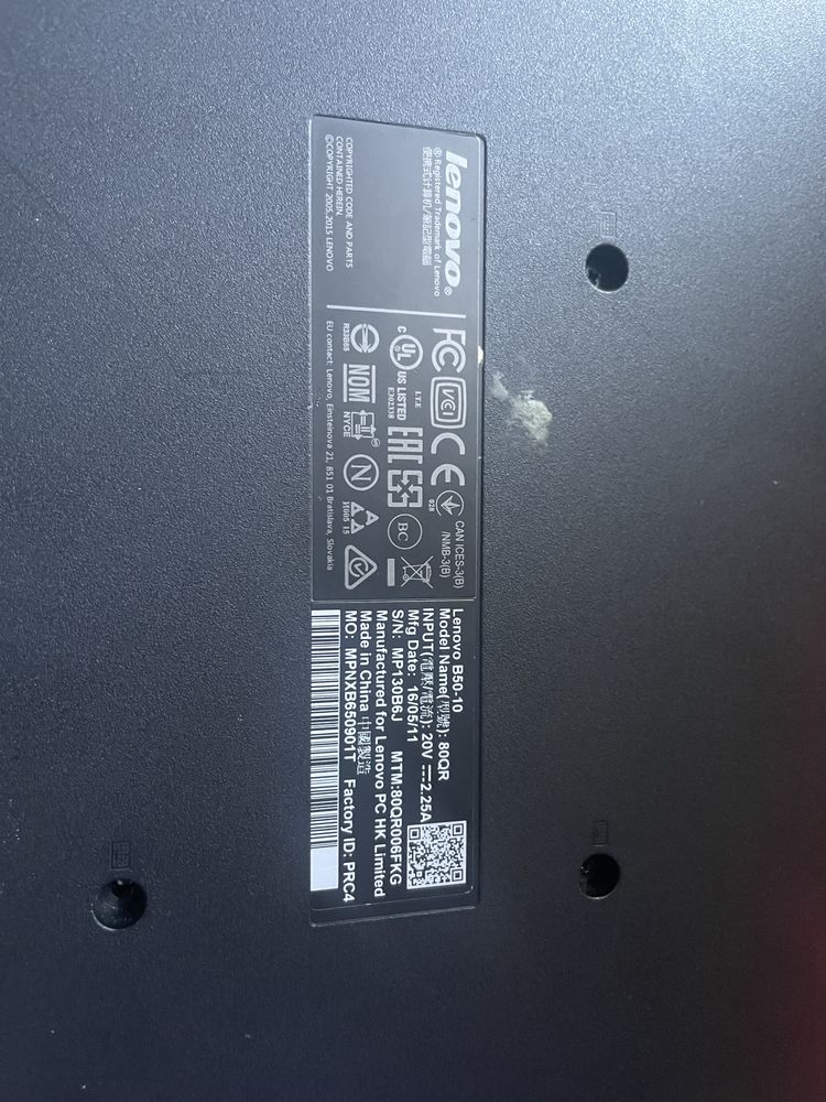 Ноутбук Lenovo B50-10 N2840 2gb 500gb