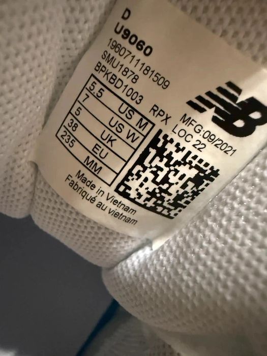 New Balance 9060 38 noi/new