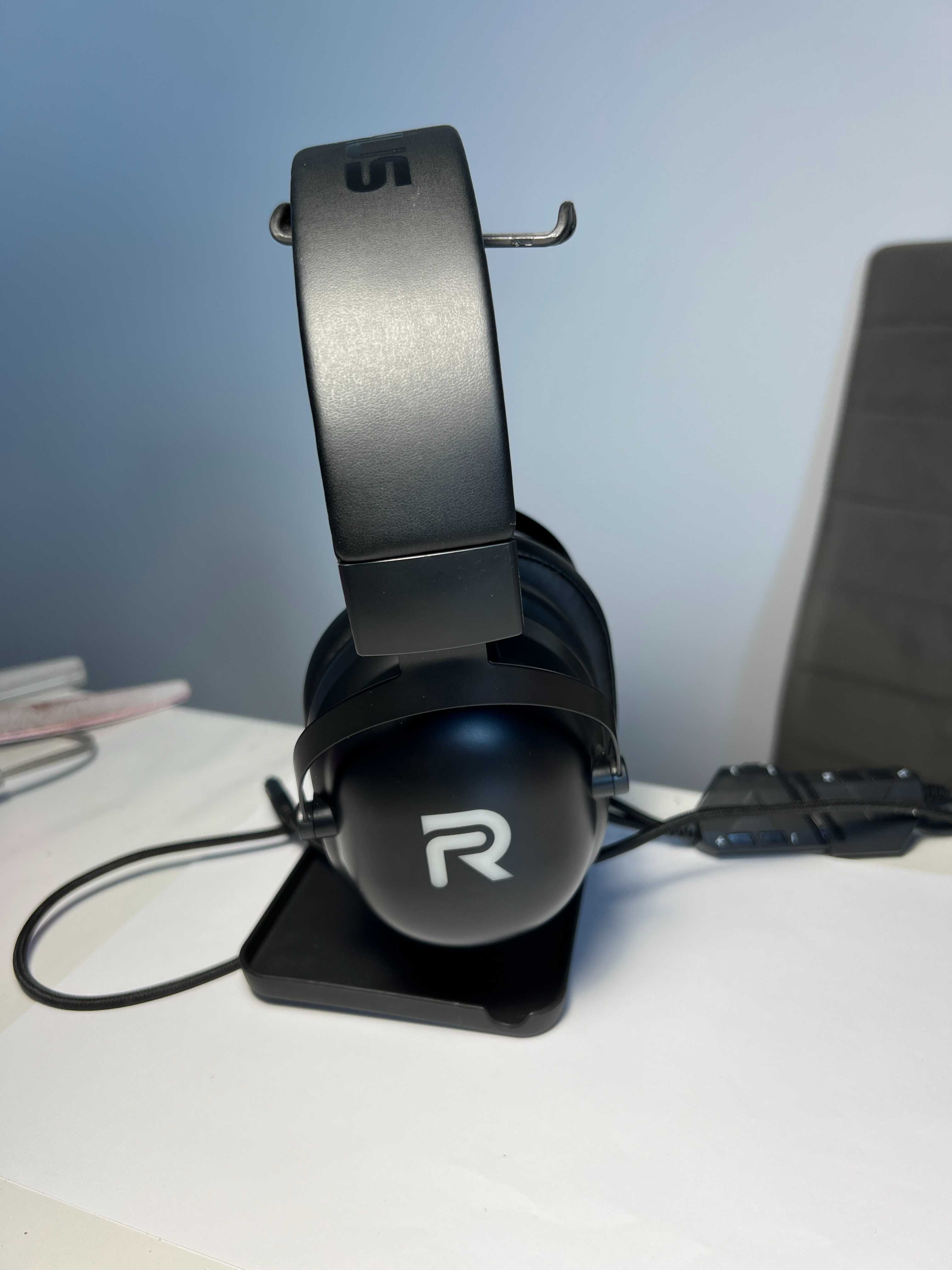 Casti gaming profesionale Runmus X11 USB, microfon detasabil, RGB