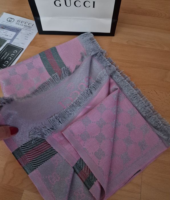 Esarfa/sal damă cu 2 fețe, super model, saculet, etichetă