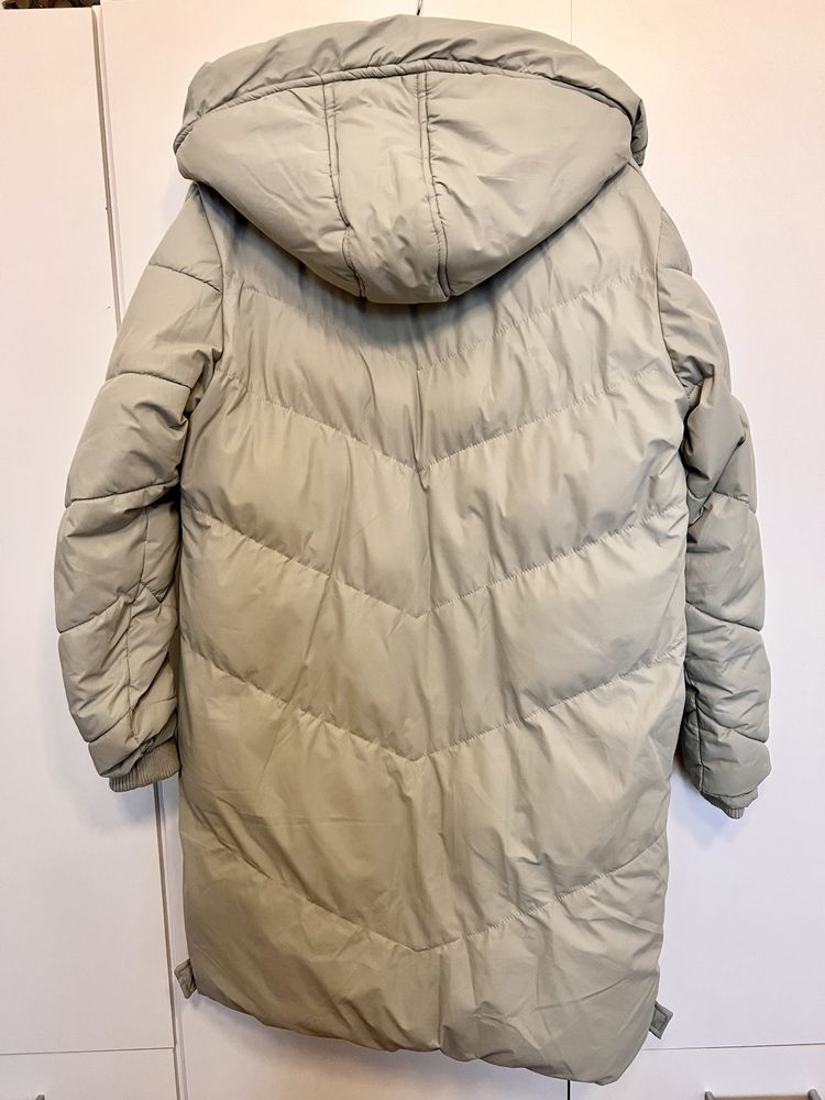 Дълго дамско зимно яке - размер S - puffer