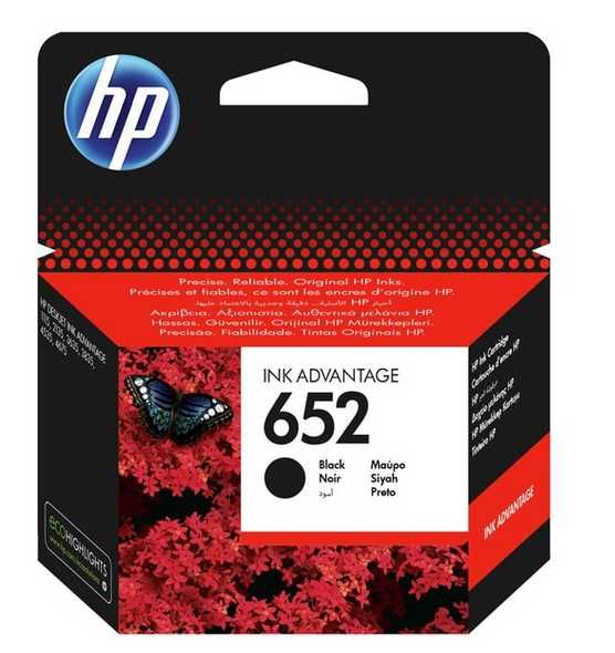 Cartus original HP 652 (F6V25AE), negru si color