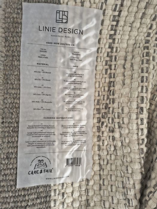 covor Linie design de lana 300 ori 200