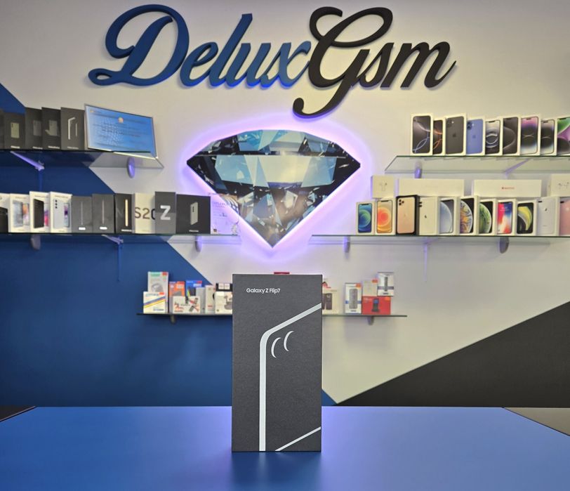 Samsung Z Flip7 / sigilat / 512 GB / Jet Black / Blue Shadow /DeluxGSM