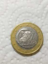Moneda de vânzare de un euro anul 2002 emblema bufniță din Grecia