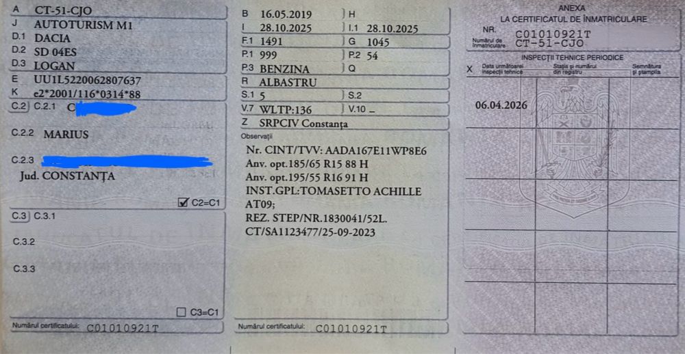 Dacia Logan 1.0 2019 GPL Bolt activ