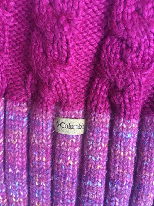 Fes/caciula iarna unisex, brand 'Columbia', roz inchis