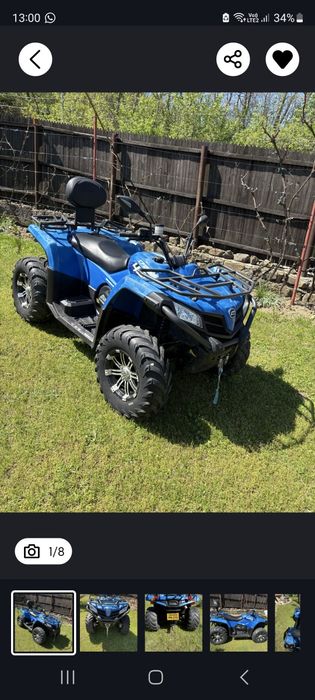 Vand Atv Cf moto 450 L doar 3200km