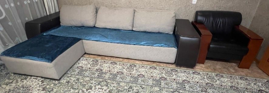 Продам мягкий уголок + кресло