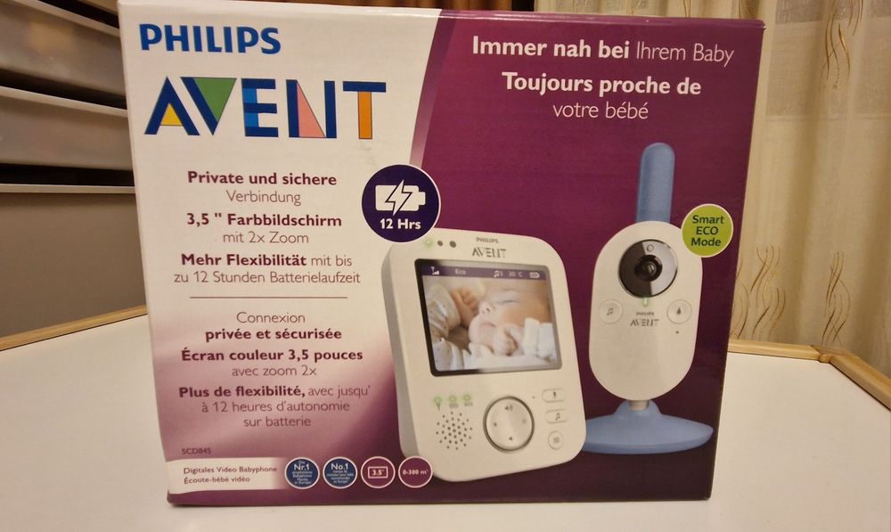 Baby babi monitor Philips Avent SCD845 Full Box