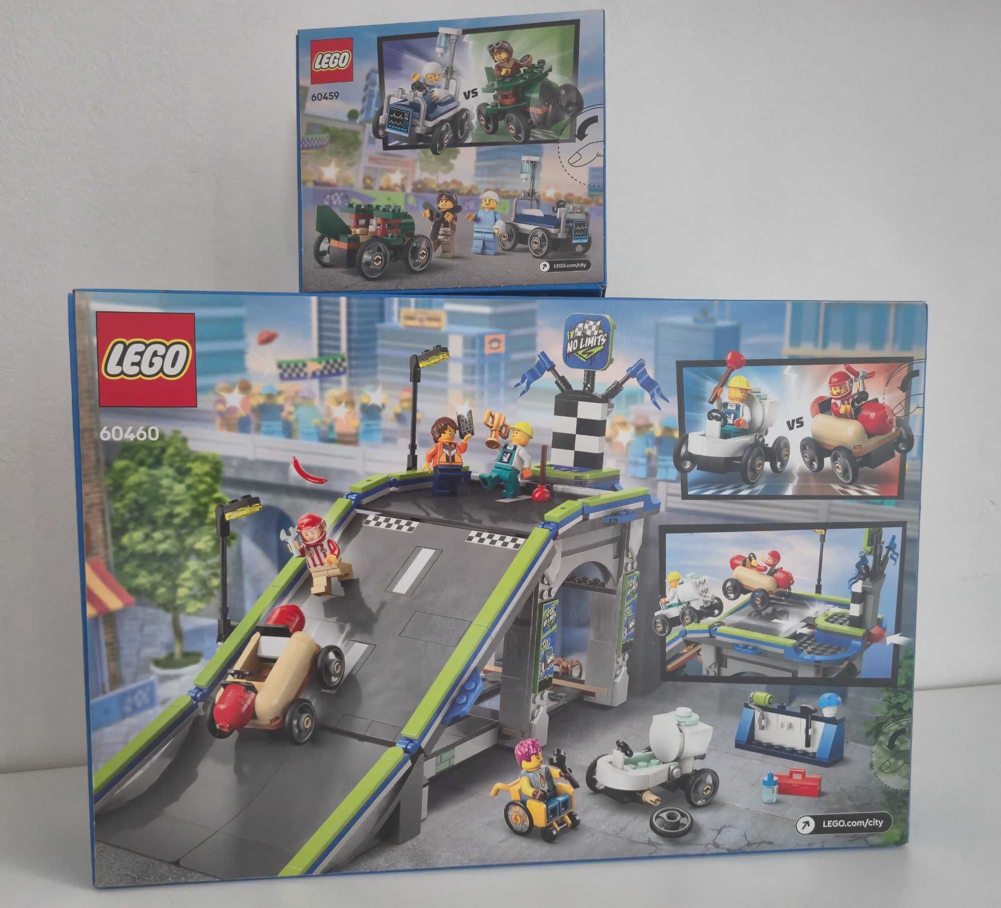 Комплект Lego Писта с рампа и още две състезателни коли