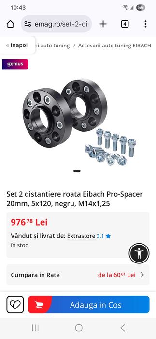 Distantiere bmw 5×120