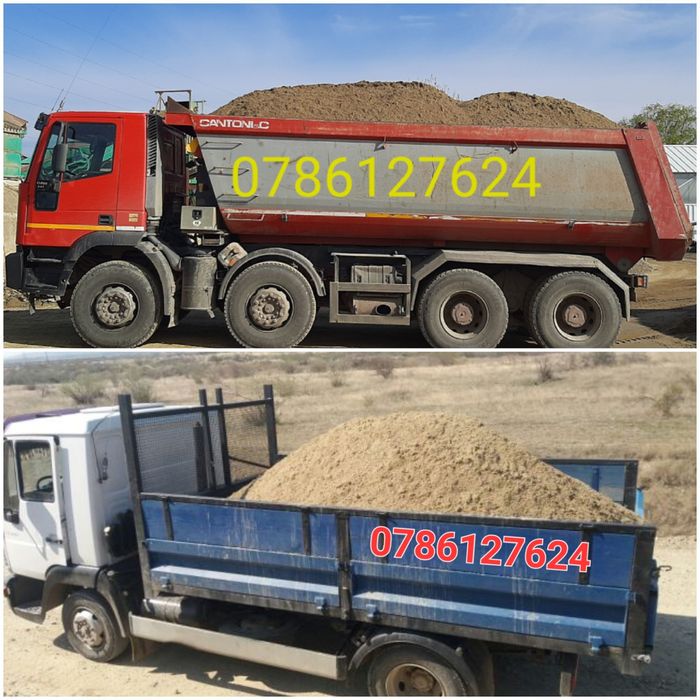Ieftin!!! Nisip Piatra Pamant Balast Inchiriez Bascule Utilaje Marfa