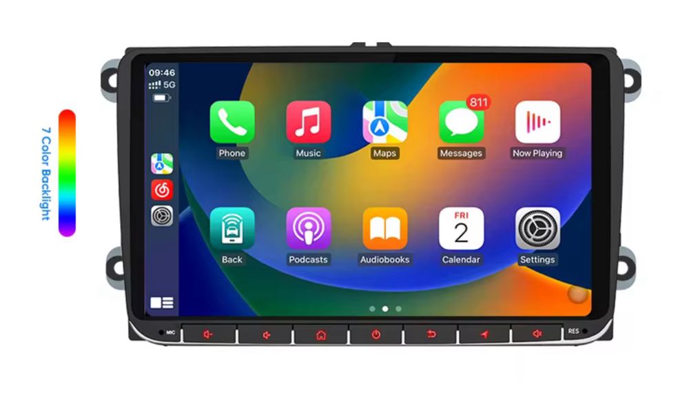 Navigatie VW Golf 5/6/Passat/Polo/Jetta Carplay&AndroidAuto 9 INCH