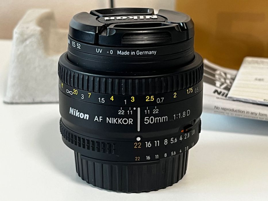Обектив Nikon AF Nikkor 50mm 1:1.8D като НОВ*