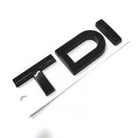 Надпис емблема TDI черен Audi багажник