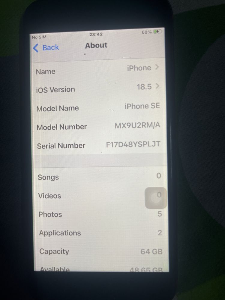 Vand iphone SE in stare de funcionare 7/10