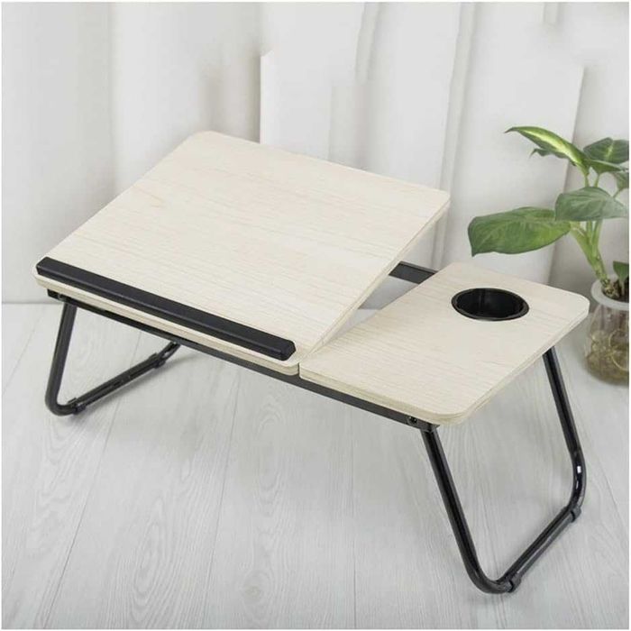 Сгъваема маса с табла за легло маса за преместване над леглото, лаптоп