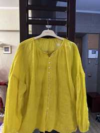 Блузка льняная Massimo Dutti