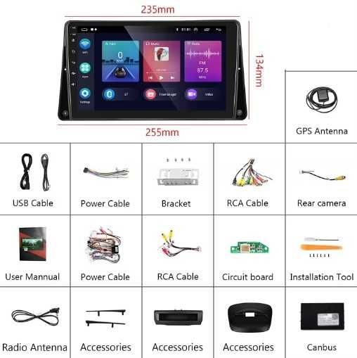 Navigatie Renault Megane 3 Fluence 2009-2015 Android, 2G+32G nou