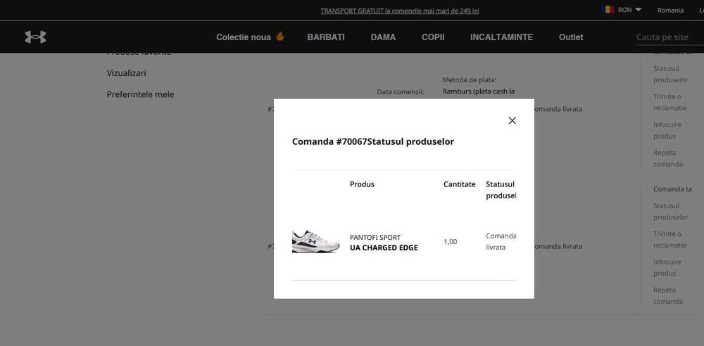 Pantofi Sport Adidas Charged Edge UnderArmour Sneakers