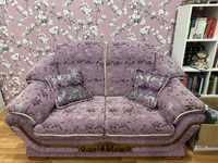 Продам 2 дивана 160 и 240 см шириной - фиолетовые/ Самовывоз !