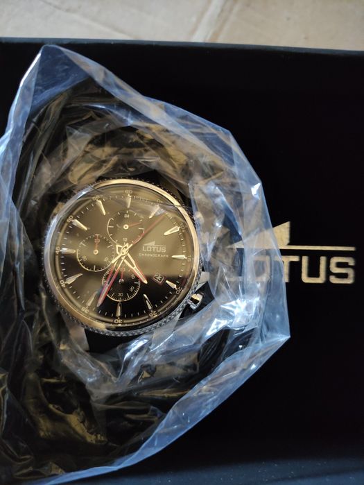 Ceas Barbatesc Lotus  Negru 18621/2