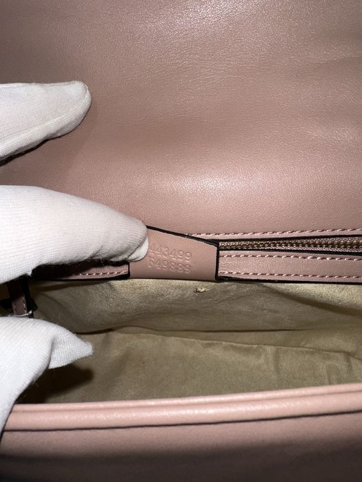 Geanta Gucci 26cm Marmont Dusty Pink Piele naturala 100%