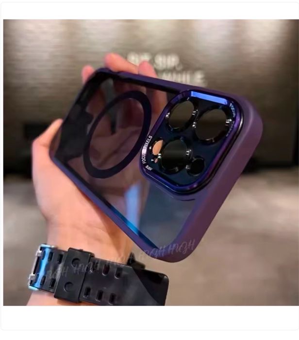 Iphone 13/14/15/16/17/PRO/MAX/PLUS/AIR Husa Magsafe Camera Shild Tran