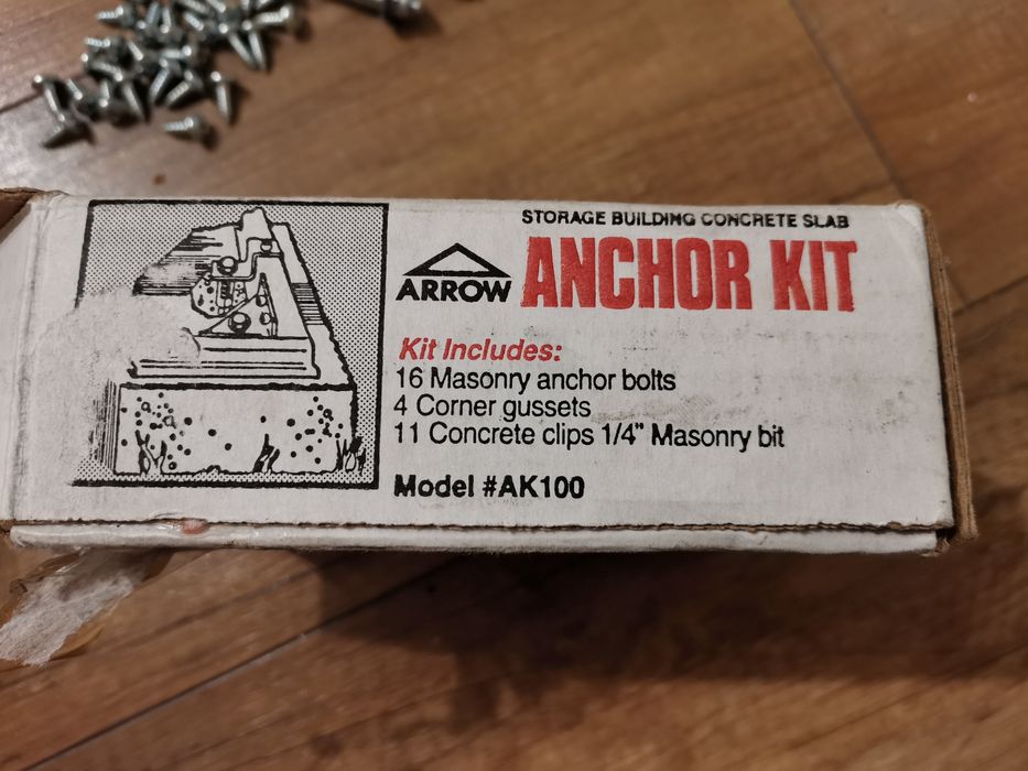 Kit de ancorare magazie de metal