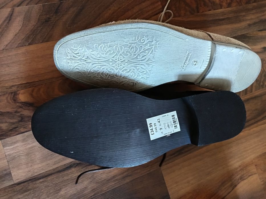 2 perechi pantofi piele întoarsă noi