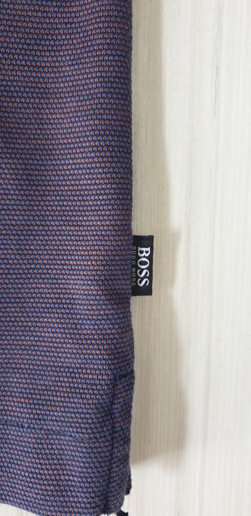 Hugo Boss Mercerised 3/4 Zip Pique  / L НОВО! ОРИГИНАЛ! Мъжка Тениска!