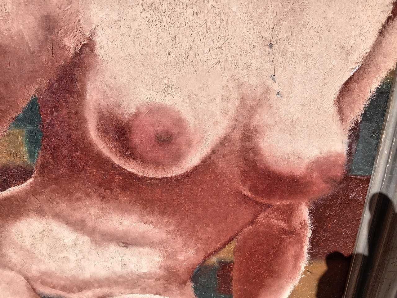 Tablou vechi - nud femeie - semnat Pierre Braun