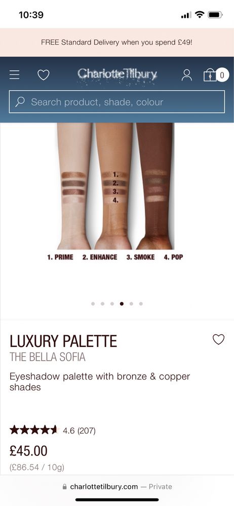 Тени Charlotte Tilbury, Bella Sofia