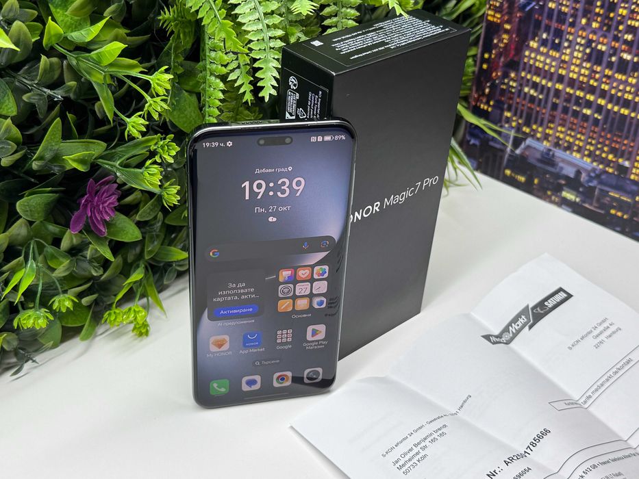 ! Като НоВо ! Honor Magic7 Pro 512GB Black Гаранция