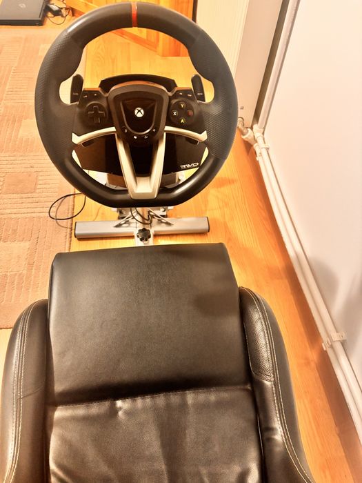 Scaun Play Seat,full piele și volan Hori raching whell cu pedale