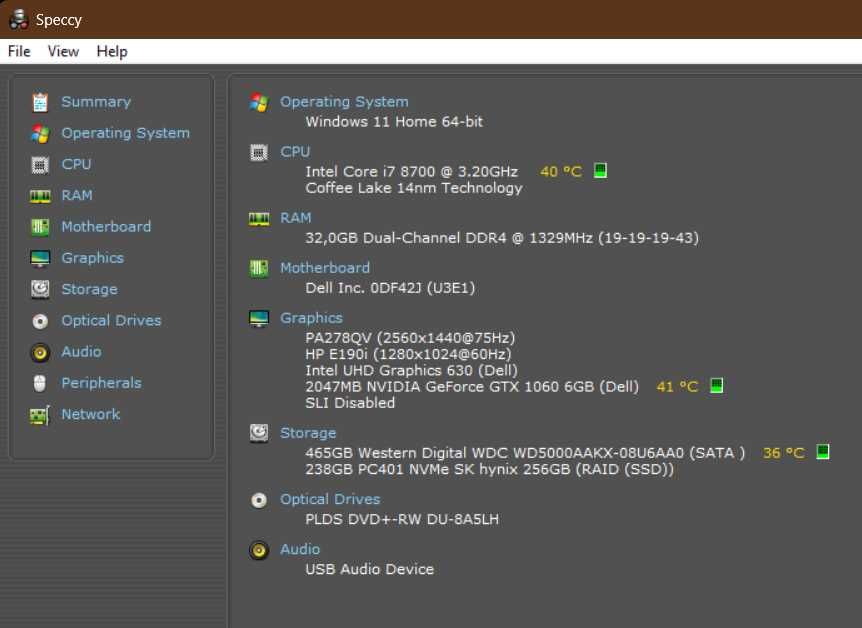 DELL XPS 8930 INTEL CORE I7-8700 SSD M2 256 GB RAM 16 GB Windows 11