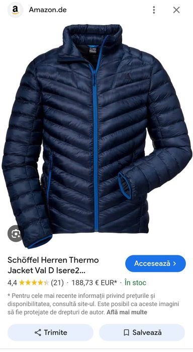 Geaca puf, Jachetă termică Schöffel Val D Isere2 Pertex nr 50, L (men)